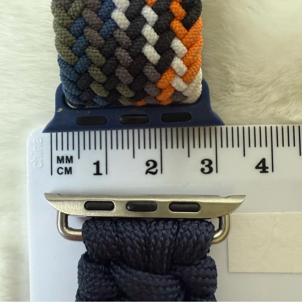 Bundle 3 Colorful Braided Watch Bands Set Woven Paracord for Apple Watch